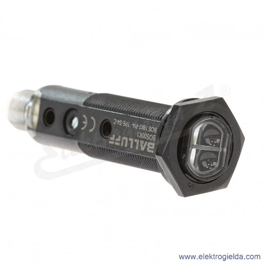 Czujnik odbiciowy BOS 18KF-PA-1PE-S4-C, BOS00K1 optoelektroniczny jednokierunkowy, złącze 12x1 4P Czujnik odbiciowy BOS 18KF-PA-1PE-S4-C, BOS00K1 optoelektroniczny jednokierunkowy, złącze 12x1 4P