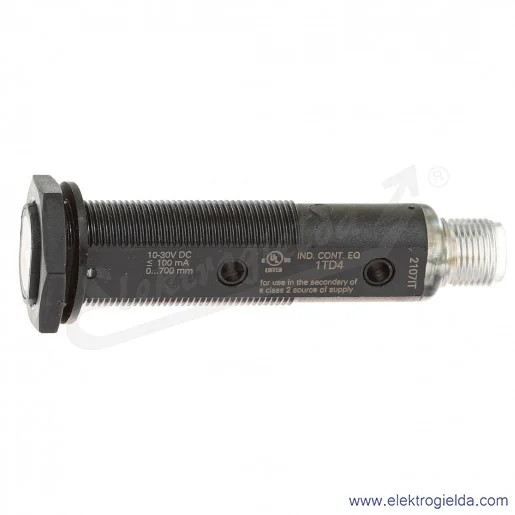 Czujnik odbiciowy BOS 18KF-PA-1PE-S4-C, BOS00K1 optoelektroniczny jednokierunkowy, złącze 12x1 4P Czujnik odbiciowy BOS 18KF-PA-1PE-S4-C, BOS00K1 optoelektroniczny jednokierunkowy, złącze 12x1 4P