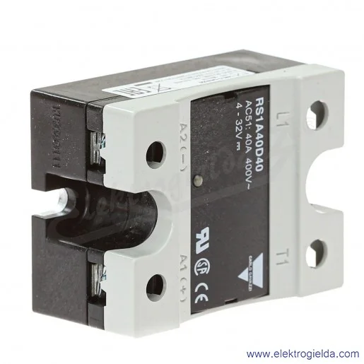 Przekaźnik półprzewodnikowy RS1A40D40, 4-32VDC, 40A, 42..440VAC Przekaźnik półprzewodnikowy RS1A40D40, 4-32VDC, 40A, 42..440VAC