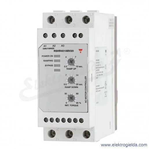 Softstart RSHR4018BV20, 10kW, 18A, 400VAC Softstart RSHR4018BV20, 10kW, 18A, 400VAC