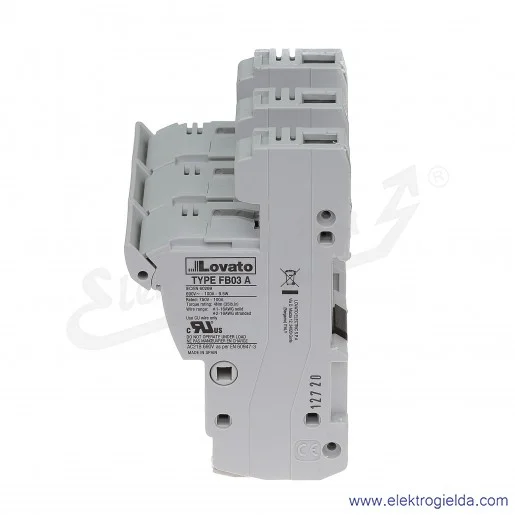 Podstawa bezpiecznikowa FB03A3P 22X58mm 3P Podstawa bezpiecznikowa FB03A3P 22X58mm 3P