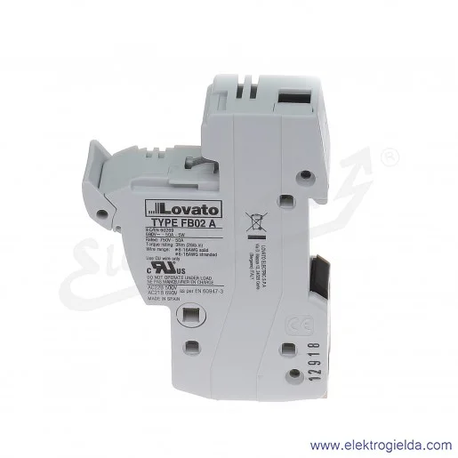 Podstawa bezpiecznikowa FB02A1P 14X51mm 1P Podstawa bezpiecznikowa FB02A1P 14X51mm 1P