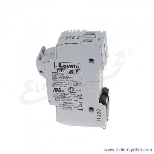 Podstawa bezpiecznikowa FB01F2P 10x38mm 2P Podstawa bezpiecznikowa FB01F2P 10x38mm 2P