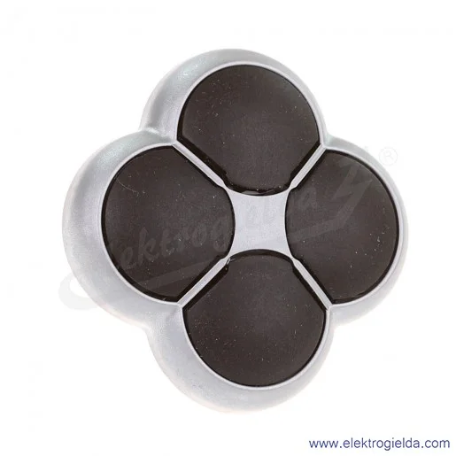 Napęd przycisku 279411, M22-D4-S, 4 pozycyjny "koniczynka", czarny, z samopowrotem, IP66 Napęd przycisku 279411, M22-D4-S, 4 pozycyjny "koniczynka", czarny, z samopowrotem, IP66