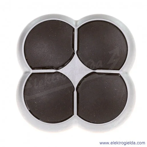 Napęd przycisku 279411, M22-D4-S, 4 pozycyjny "koniczynka", czarny, z samopowrotem, IP66 Napęd przycisku 279411, M22-D4-S, 4 pozycyjny "koniczynka", czarny, z samopowrotem, IP66