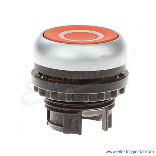 Napęd przycisku 216628, M22-DR-R-X0, czerwony, symbol "O", stabilny, IP67 Napęd przycisku 216628, M22-DR-R-X0, czerwony, symbol "O", stabilny, IP67