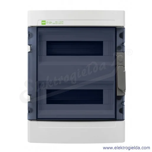 Rozdzielnica hermetyczna 1956-01, EP-LUX RN 2x12 PE+N, 405x304x146mm, IP65 Rozdzielnica hermetyczna 1956-01, EP-LUX RN 2x12 PE+N, 405x304x146mm, IP65