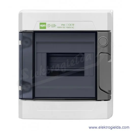 Rozdzielnica hermetyczna 1960-01, Ep-lux Plus RN 1x6 PE+N, 185x215x113mm, IP65 Rozdzielnica hermetyczna 1960-01, Ep-lux Plus RN 1x6 PE+N, 185x215x113mm, IP65