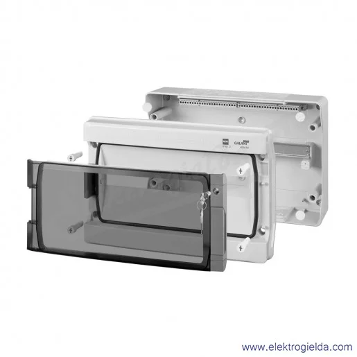 Rozdzielnica modułowa 1604-01, Galant Plus RN 1x18 PE+N, 432x288x160mm, IP65 Rozdzielnica modułowa 1604-01, Galant Plus RN 1x18 PE+N, 432x288x160mm, IP65