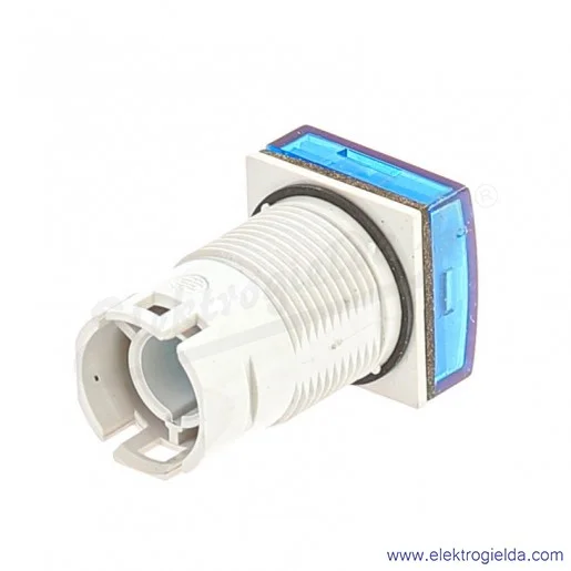 Główka lampki ZB6CV6, ZB6CV6 Niebieska, kwadratowa Główka lampki ZB6CV6, ZB6CV6 Niebieska, kwadratowa