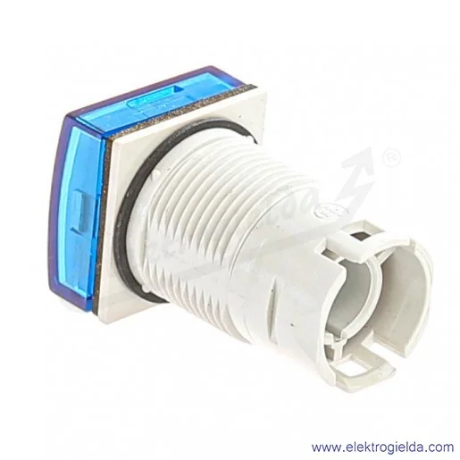 Główka lampki ZB6CV6, ZB6CV6 Niebieska, kwadratowa Główka lampki ZB6CV6, ZB6CV6 Niebieska, kwadratowa