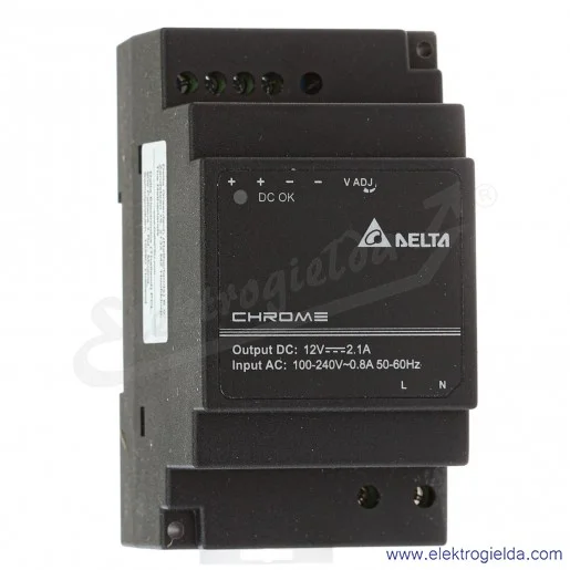 Zasilacz DRC-12V30W1AZ, 12V 2.5A, 30W, zasilanie 90..264VAC lub 125..375VDC Zasilacz DRC-12V30W1AZ, 12V 2.5A, 30W, zasilanie 90..264VAC lub 125..375VDC