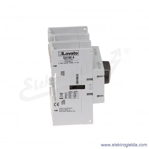 Rozłącznik GA160A 0-1 3P 160A montaż na szynę TH35 Rozłącznik GA160A 0-1 3P 160A montaż na szynę TH35
