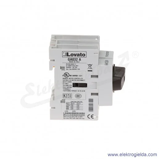 Rozłącznik GA032A 0-1 3P 32A montaż na szynę TH35 Rozłącznik GA032A 0-1 3P 32A montaż na szynę TH35