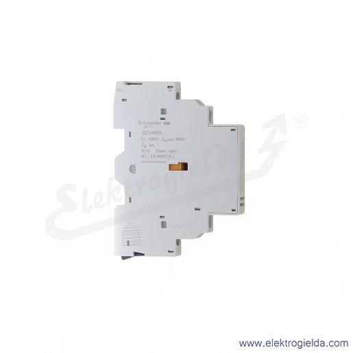 Styki pomocnicze GZ1AN20 2NO boczne do wyłączników GZ1Exx Styki pomocnicze GZ1AN20 2NO boczne do wyłączników GZ1Exx
