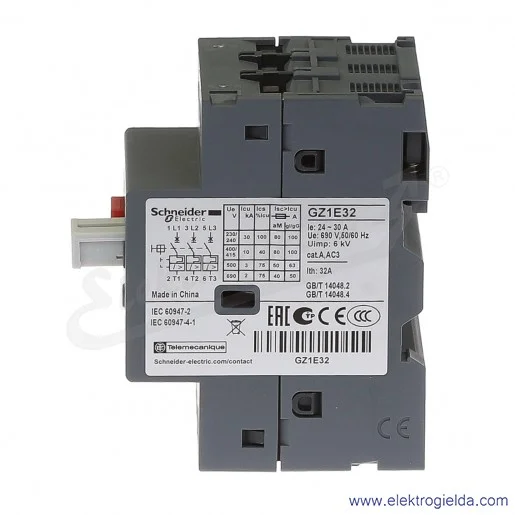 Wyłącznik silnikowy Termomagnetyczny GZ1E32 24-32A napęd przyciskowy Wyłącznik silnikowy Termomagnetyczny GZ1E32 24-32A napęd przyciskowy