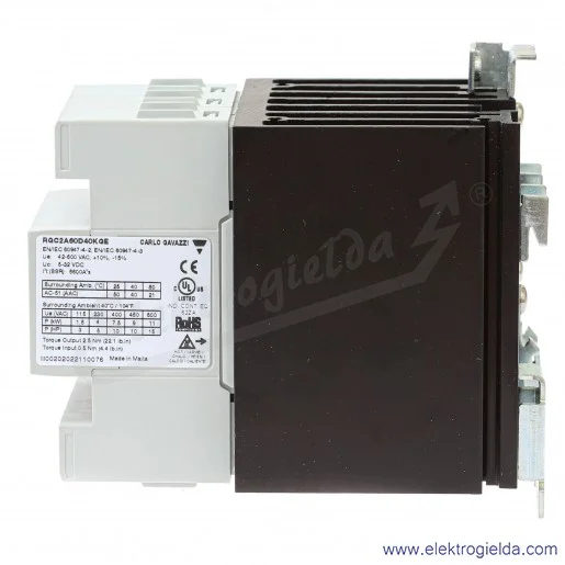 Przekaźnik półprzewodnikowy RGC2A60D40KGE, 5-32VDC, 40A, 42..660VAC
