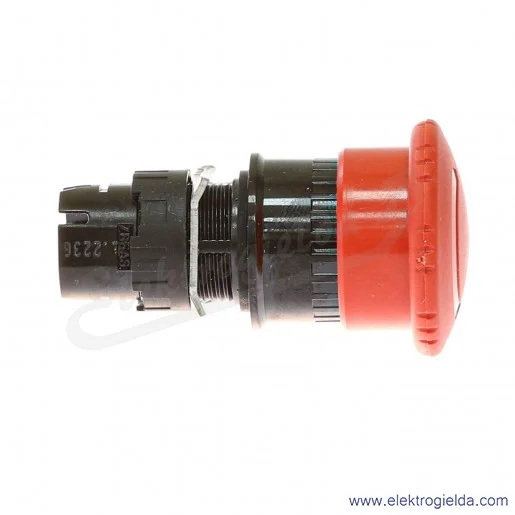 Napęd przycisku ZB6AS834 grzybkowy, odblokowanie przez obrót, fi 16mm Napęd przycisku ZB6AS834 grzybkowy, odblokowanie przez obrót, fi 16mm