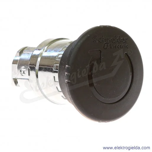 Napęd przycisku ZB4BS52 czarny grzybek, ryglowany, fi 40mm, odryglowywany przez pokręcenie Napęd przycisku ZB4BS52 czarny grzybek, ryglowany, fi 40mm, odryglowywany przez pokręcenie