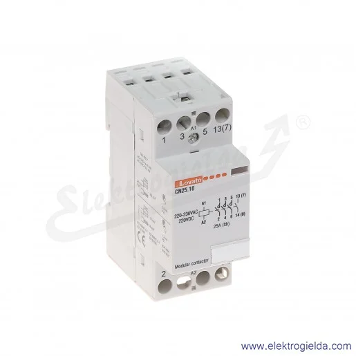 Stycznik modułowy CN2510220 4NO 230VAC/220VDC Ith 25A Stycznik modułowy CN2510220 4NO 230VAC/220VDC Ith 25A