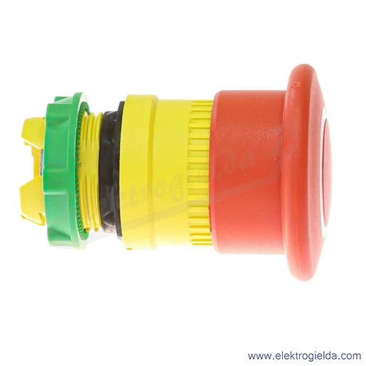 Napęd przycisku ZB5AT84 czerwony grzybek, ryglowany, fi 40mm, odryglowywany przez pociągnięcie Napęd przycisku ZB5AT84 czerwony grzybek, ryglowany, fi 40mm, odryglowywany przez pociągnięcie
