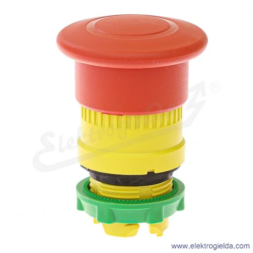 Napęd przycisku ZB5AT84 czerwony grzybek, ryglowany, fi 40mm, odryglowywany przez pociągnięcie Napęd przycisku ZB5AT84 czerwony grzybek, ryglowany, fi 40mm, odryglowywany przez pociągnięcie