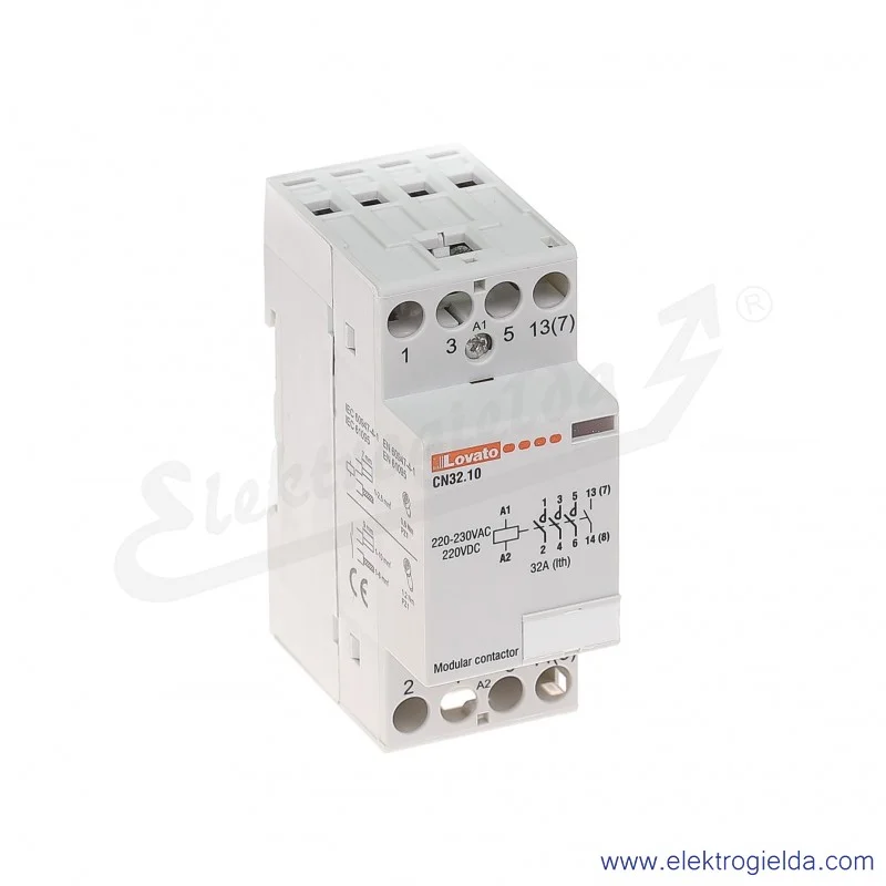 Stycznik modułowy CN3210220 4NO 230VAC/220VDC Ith 32A Stycznik modułowy CN3210220 4NO 230VAC/220VDC Ith 32A