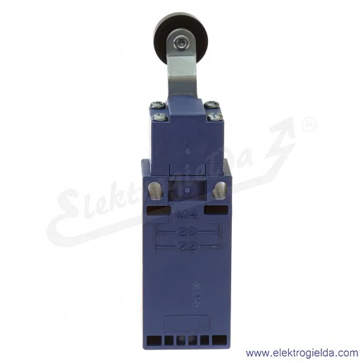 Wyłącznik krańcowy XCKN2118G11 1NO1NC, plastikowy, krótka dźwignia z rolką Wyłącznik krańcowy XCKN2118G11 1NO1NC, plastikowy, krótka dźwignia z rolką