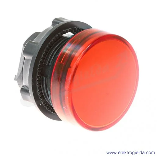 Główka lampki ZB5AV043 czerwona okrągła, fi 22mm, IP66