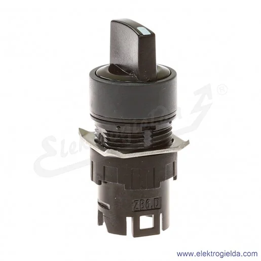 Napęd przełącznika ZB6 AD24 2 pozycyjny piórkowy samopowrotny, czarny Napęd przełącznika ZB6 AD24 2 pozycyjny piórkowy samopowrotny, czarny