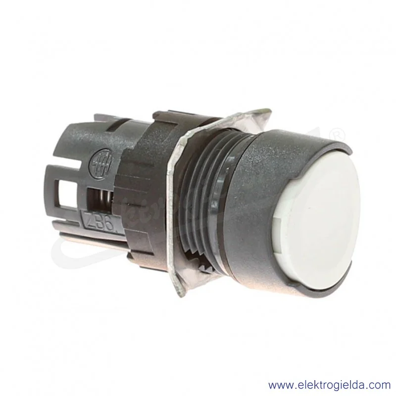 Napęd przycisku ZB6AA1 biały, okrągły płaski, samopowrotny, fi 16mm Napęd przycisku ZB6AA1 biały, okrągły płaski, samopowrotny, fi 16mm