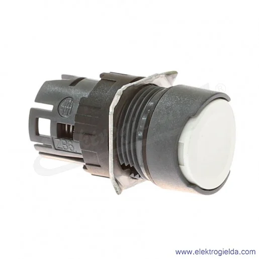 Napęd przycisku ZB6AA1 biały, okrągły płaski, samopowrotny, fi 16mm Napęd przycisku ZB6AA1 biały, okrągły płaski, samopowrotny, fi 16mm