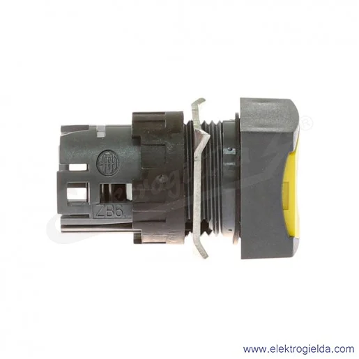 Główka przycisku ZB6CA5 żółta kwadratowa płaska, fi 16mm Główka przycisku ZB6CA5 żółta kwadratowa płaska, fi 16mm