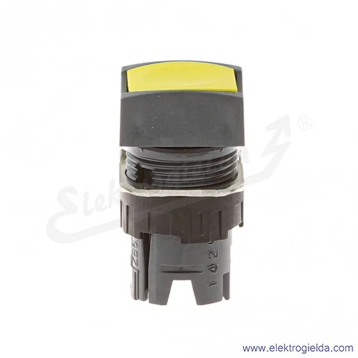 Główka przycisku ZB6CA5 żółta kwadratowa płaska, fi 16mm Główka przycisku ZB6CA5 żółta kwadratowa płaska, fi 16mm