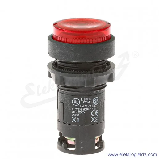 Przycisk wystający XB7EW3441P 1NO 230V czerwony podświetlany, samopowrotny Przycisk wystający XB7EW3441P 1NO 230V czerwony podświetlany, samopowrotny