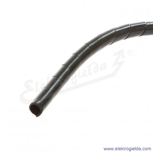 Wężyk spiralny WSN 12/S (10m) czarny ochronny do wiązkowania i odgałęziania przewodów Wężyk spiralny WSN 12/S (10m) czarny ochronny do wiązkowania i odgałęziania przewodów