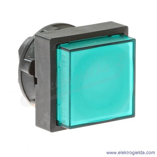 Napęd przycisku ZB5CW133 zielony kwadratowy, podświetlany wystający, fi 22mm, IP66 Napęd przycisku ZB5CW133 zielony kwadratowy, podświetlany wystający, fi 22mm, IP66