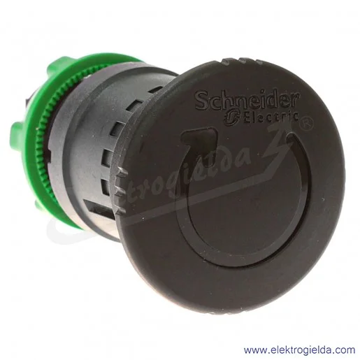 Napęd przycisku ZB5AS52 czarny grzybek, ryglowany, FI 40mm odryglowywany przez obrót Napęd przycisku ZB5AS52 czarny grzybek, ryglowany, FI 40mm odryglowywany przez obrót