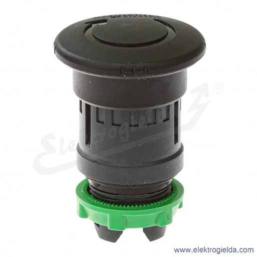 Napęd przycisku ZB5AS52 czarny grzybek, ryglowany, FI 40mm odryglowywany przez obrót Napęd przycisku ZB5AS52 czarny grzybek, ryglowany, FI 40mm odryglowywany przez obrót