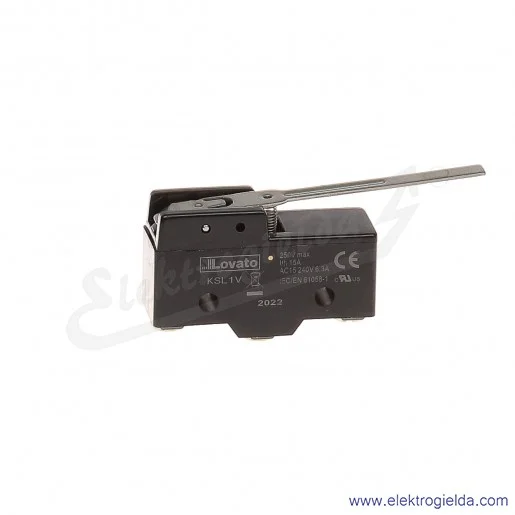 Wyłącznik krańcowy KSL1V dźwignia płaska L63mm Wyłącznik krańcowy KSL1V dźwignia płaska L63mm