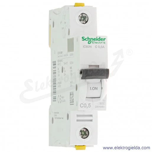 Wyłącznik nadprądowy iC60N-C0,5-1 C 0,5A 1-biegunowy Wyłącznik nadprądowy iC60N-C0,5-1 C 0,5A 1-biegunowy
