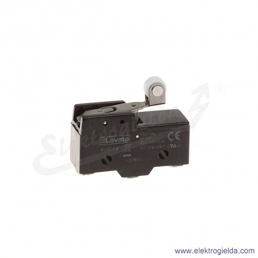 Wyłącznik krańcowy KSC1V dźwignia L 26,6mm z rolką Wyłącznik krańcowy KSC1V dźwignia L 26,6mm z rolką