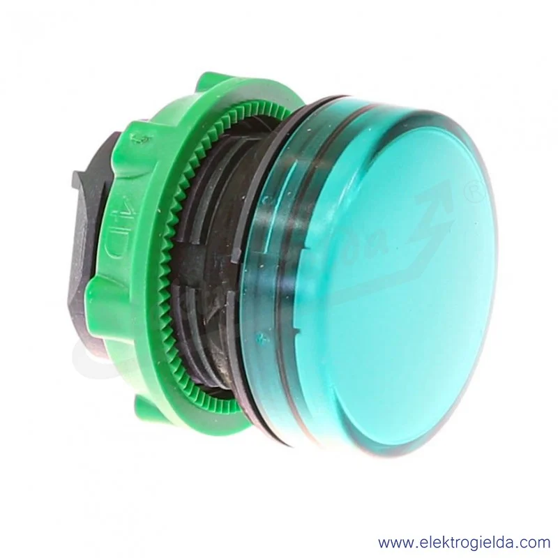 Główka lampki ZB5AV033 zielona okrągła, fi 22mm, IP66