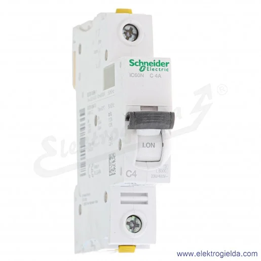 Wyłącznik nadprądowy iC60N-C4-1 C 4A 1-biegunowy Wyłącznik nadprądowy iC60N-C4-1 C 4A 1-biegunowy