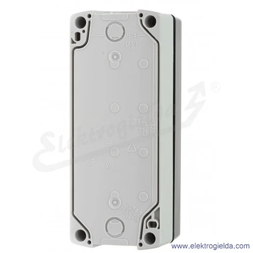 Kaseta pusta XALD04 szara, 4 otworowa 22mm, IP66 Kaseta pusta XALD04 szara, 4 otworowa 22mm, IP66