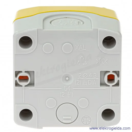 Kaseta pusta XALK01, 1 otworowa fi 22mm, IP65 Kaseta pusta XALK01, 1 otworowa fi 22mm, IP65