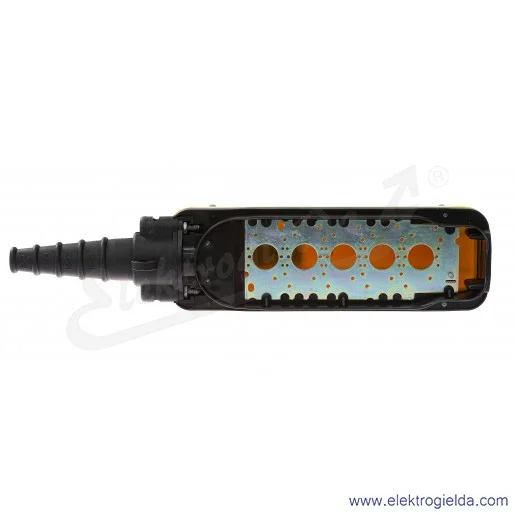 Kaseta suwnicowa żółta XACA05, 5 otworów fi 22mm, pusta, IP65 Kaseta suwnicowa żółta XACA05, 5 otworów fi 22mm, pusta, IP65