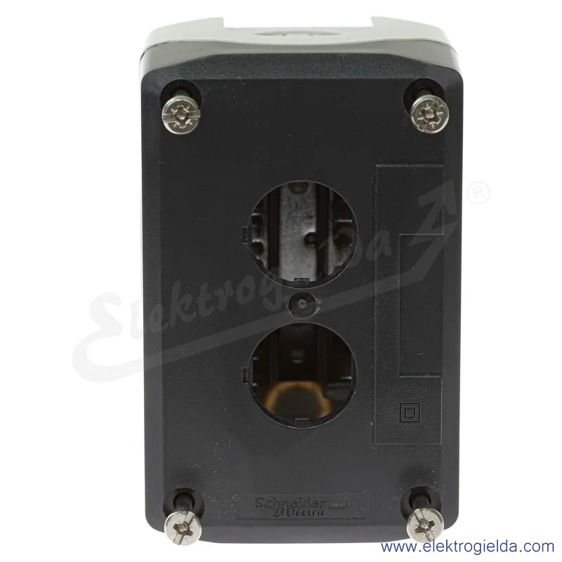 Kaseta pusta XALD02, szara, 2 otworowa 22mm Kaseta pusta XALD02, szara, 2 otworowa 22mm