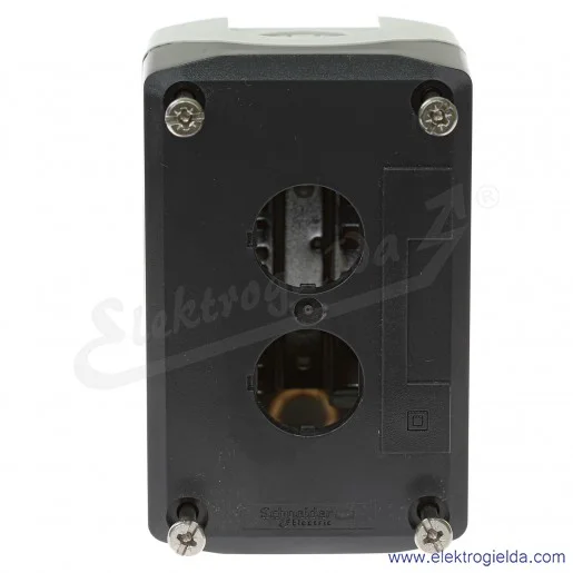 Kaseta pusta XALD02, szara, 2 otworowa 22mm Kaseta pusta XALD02, szara, 2 otworowa 22mm