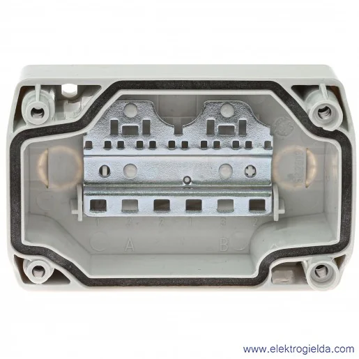 Kaseta pusta XALD02, szara, 2 otworowa 22mm Kaseta pusta XALD02, szara, 2 otworowa 22mm